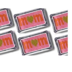Jonathan Adler Mom PETIT POINT Glass PaperWeight